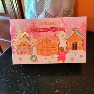 Ultramo eyeshadow palette and lipstick  set. " Christmas- winter"
